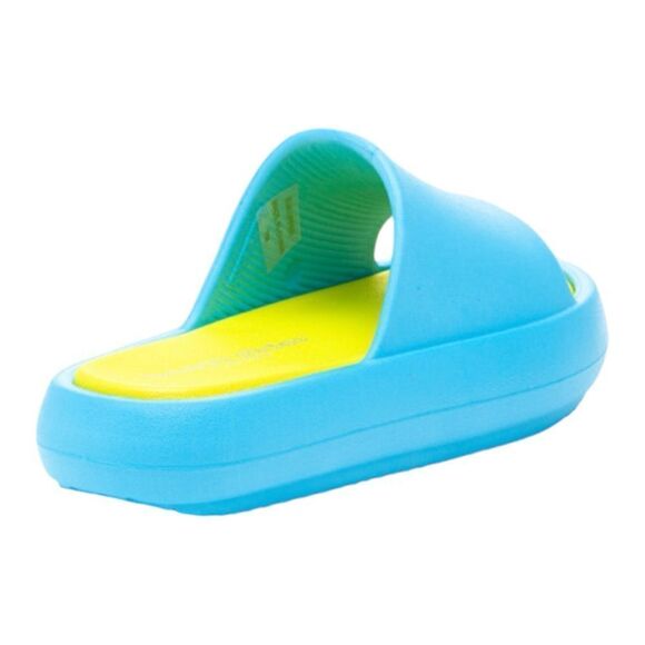 J/Slides Squish Turquoise Yellow Eva Sandals Size 6 NIB - Picture 3 of 5